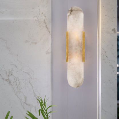 DecorBites™ Gold Metal Wall Lamp with Postmodern Design and 1 Light for Living Rooms