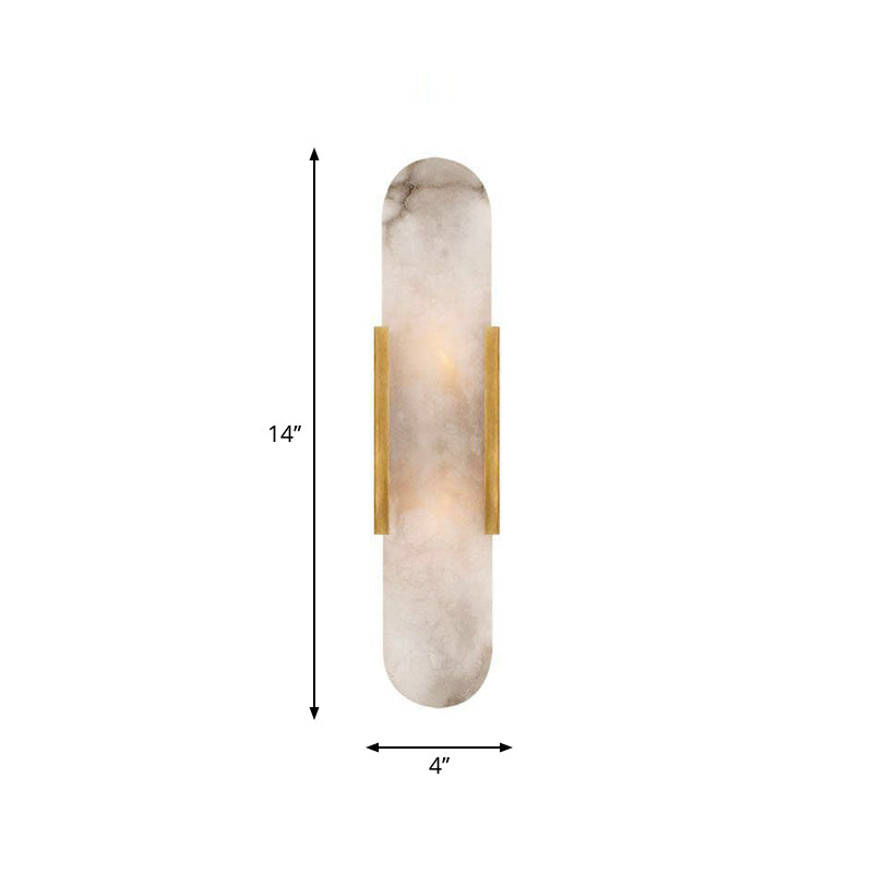 DecorBites™ Gold Metal Wall Lamp with Postmodern Design and 1 Light for Living Rooms