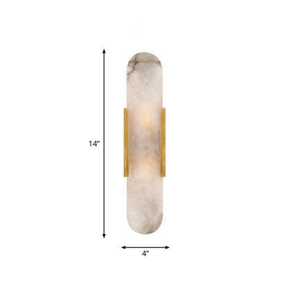 DecorBites™ Gold Metal Wall Lamp with Postmodern Design and 1 Light for Living Rooms