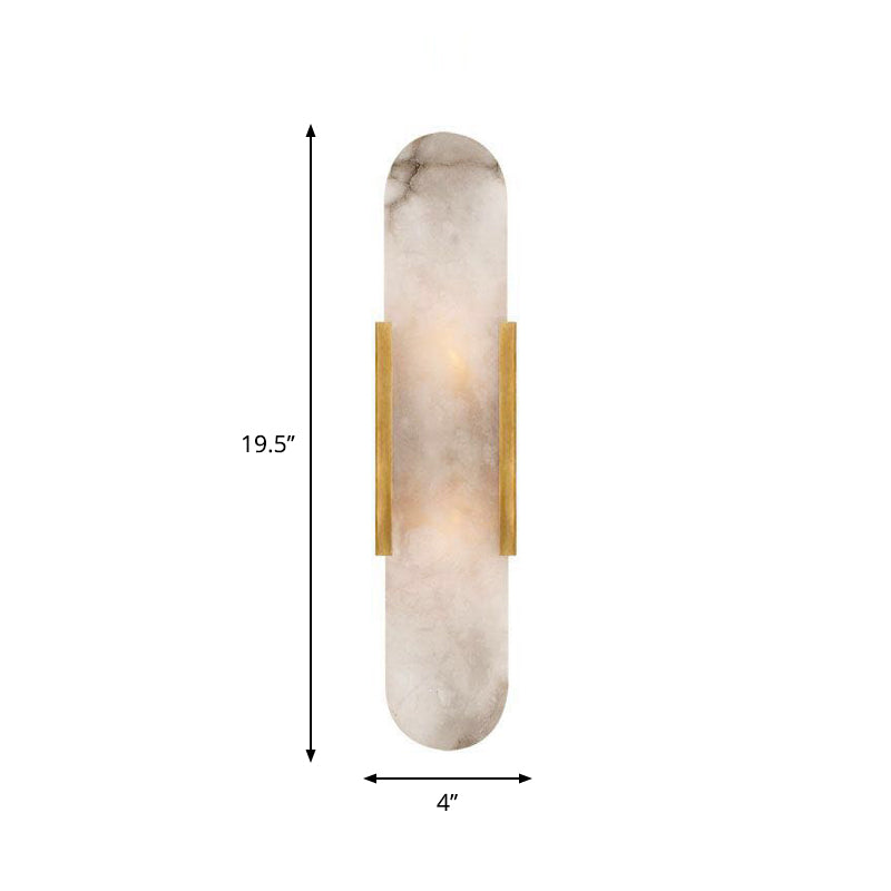 DecorBites™ Gold Metal Wall Lamp with Postmodern Design and 1 Light for Living Rooms