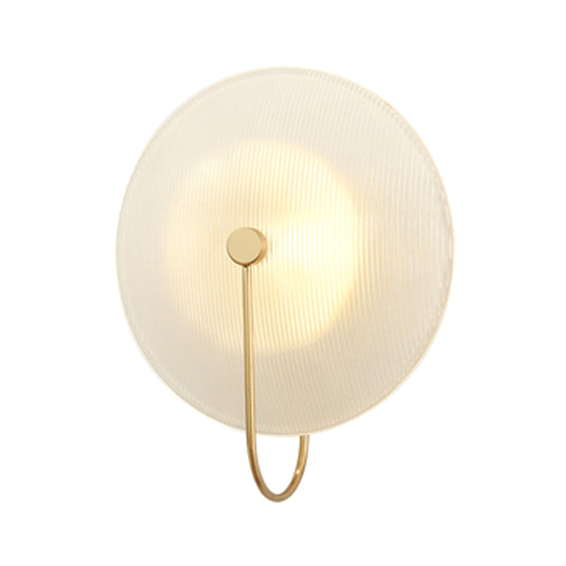 DecorBites™ Gold Metal Wall Lamp with Postmodern Design and 1 Light for Living Rooms