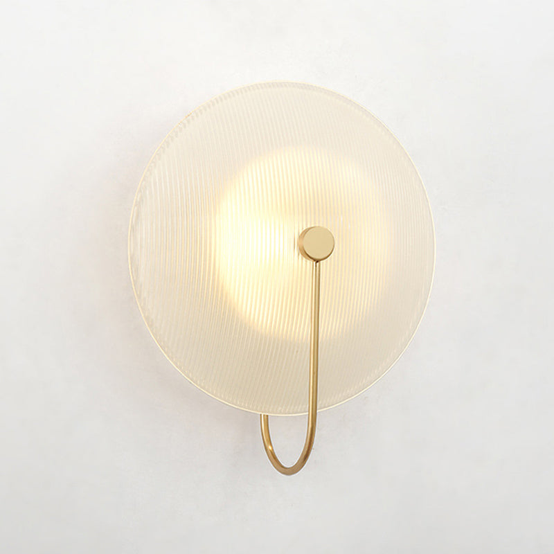 DecorBites™ Gold Metal Wall Lamp with Postmodern Design and 1 Light for Living Rooms