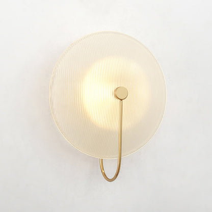 DecorBites™ Gold Metal Wall Lamp with Postmodern Design and 1 Light for Living Rooms