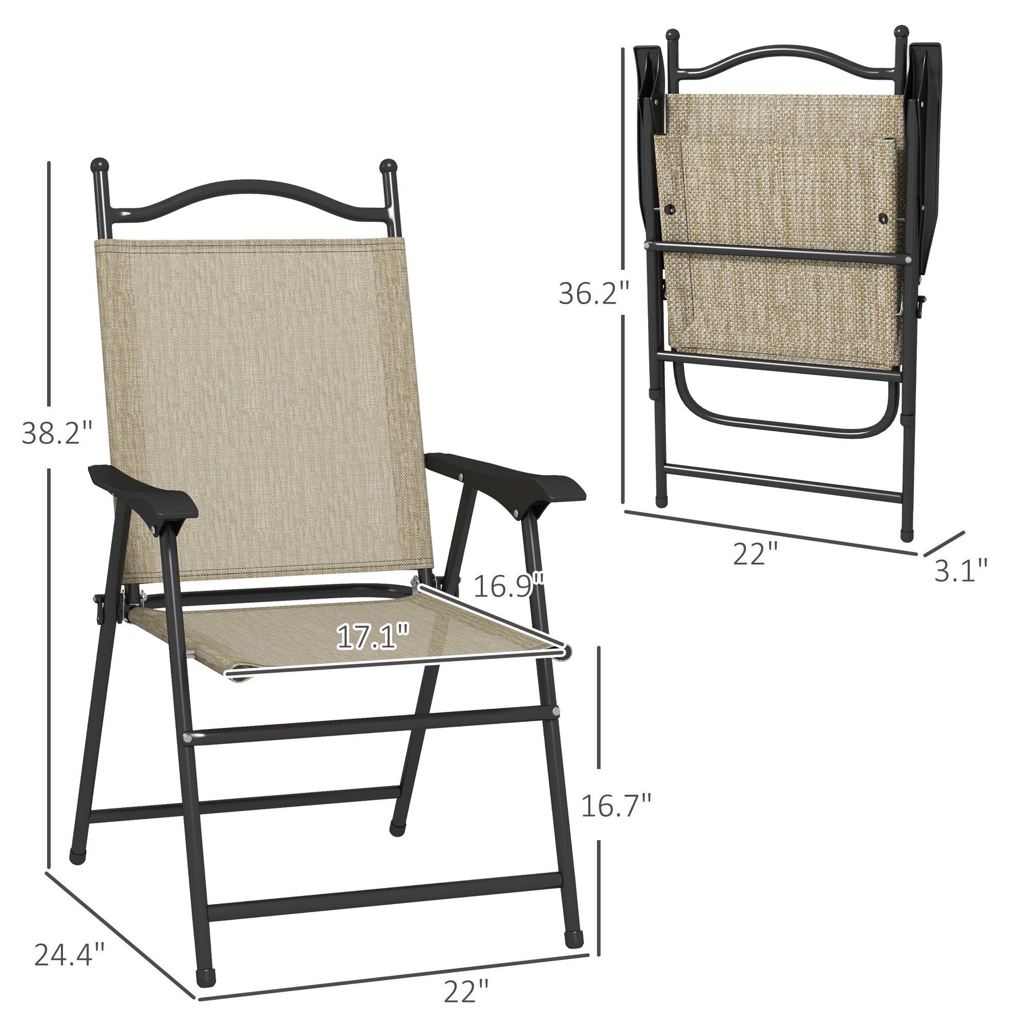Gray Patio Chair Set
