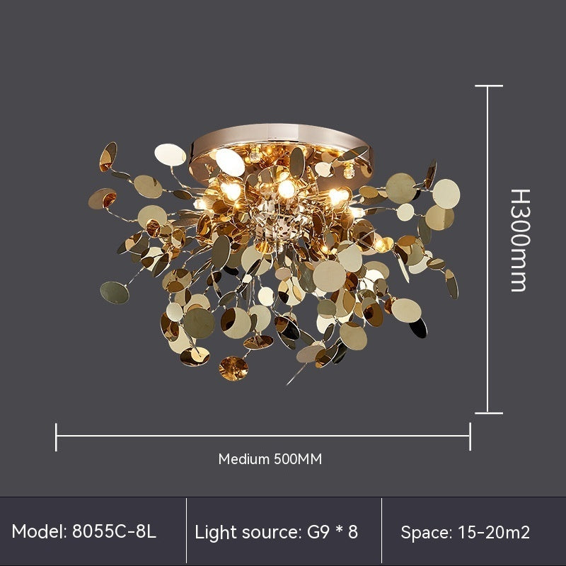 Stainless Steel Blade Chandelier