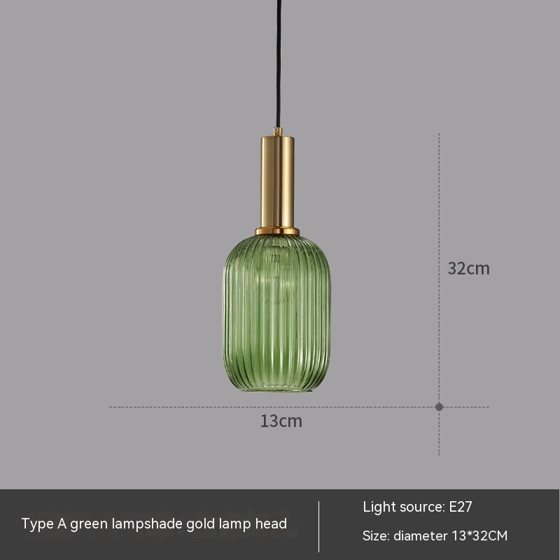 Green Glass Lantern Chandelier