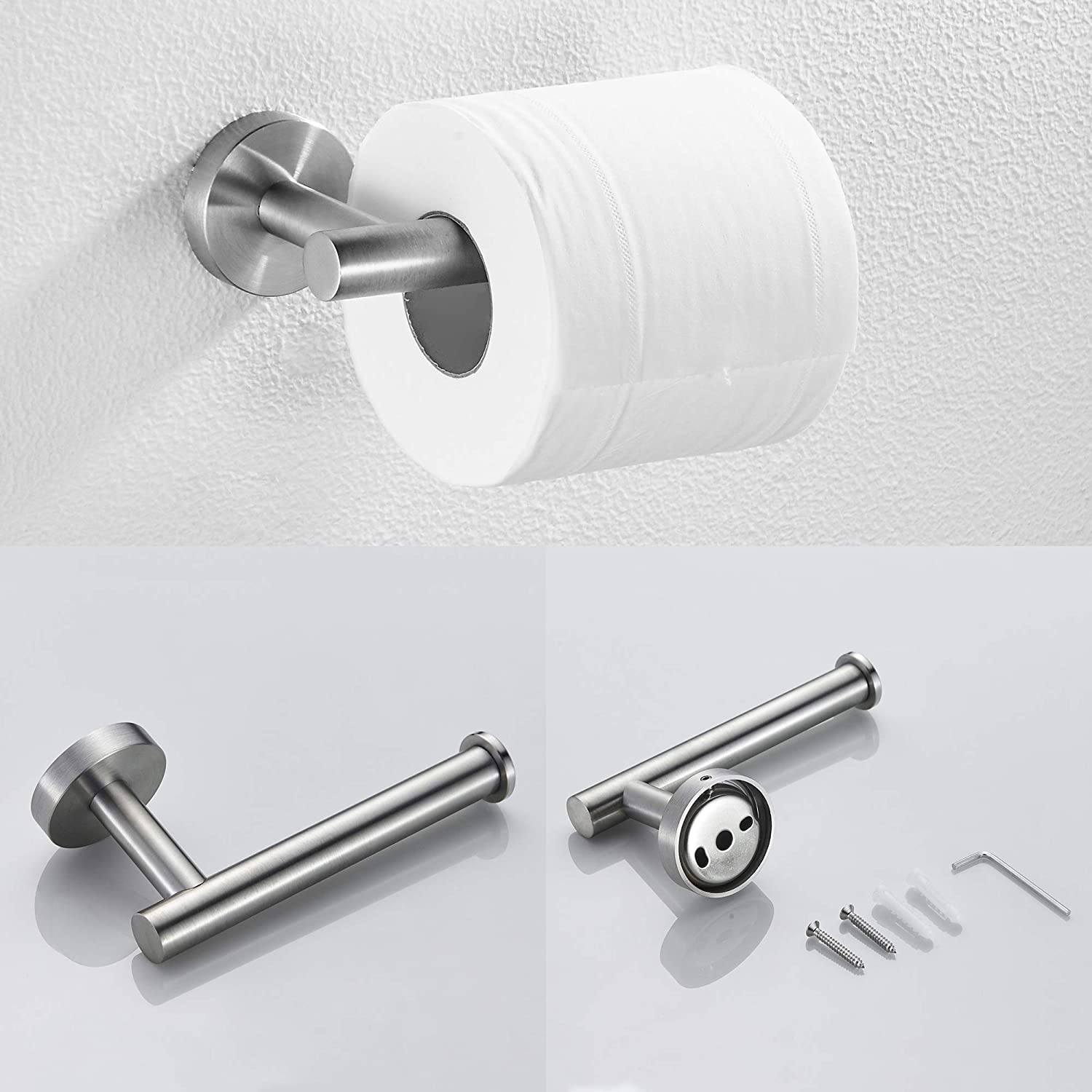 Conjunto de 3 Piezas de Perchas y Perchas para Toallas de Baño