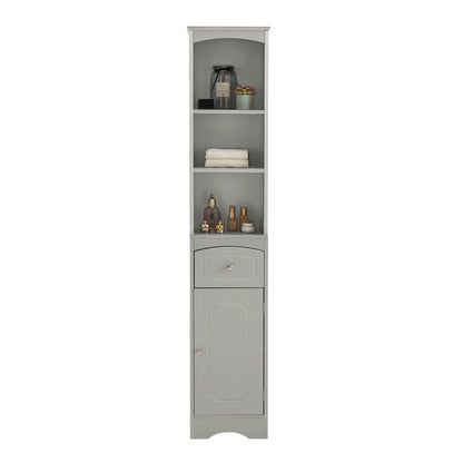 Tall Bathroom Cabinet Storage Cabinet With Drawer Adjustable Shelf