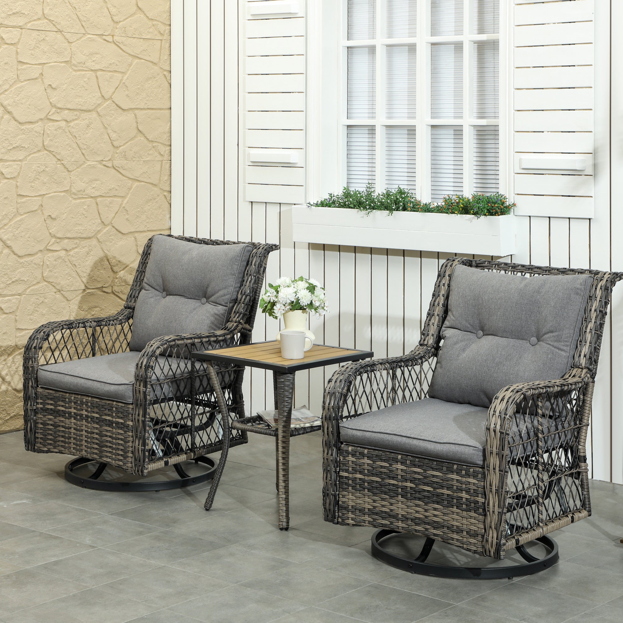 Three-Piece Patio Bistro Set