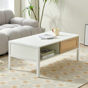 Rattan Sliding Coffee Table