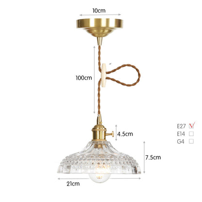 Nordic Personality Dining Table And Bar Counter Retro Glass Chandelier