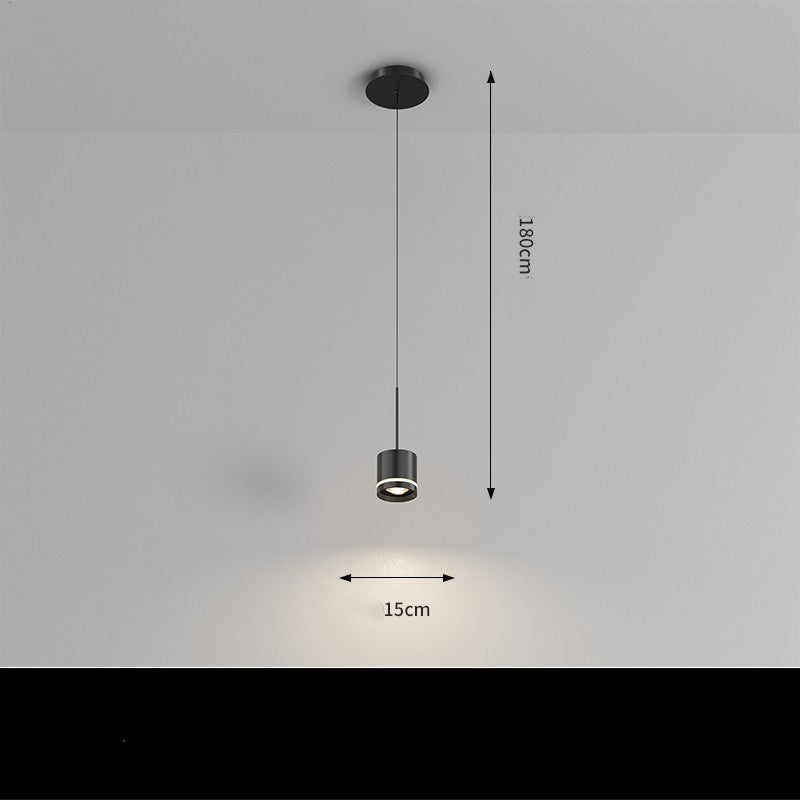 Black Modern Chandelier 5-Head Stepless Dimming