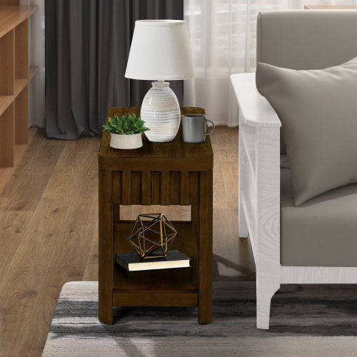 Rustic Wood Storage Table