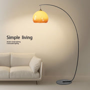Yellow Glass Floor Lamp