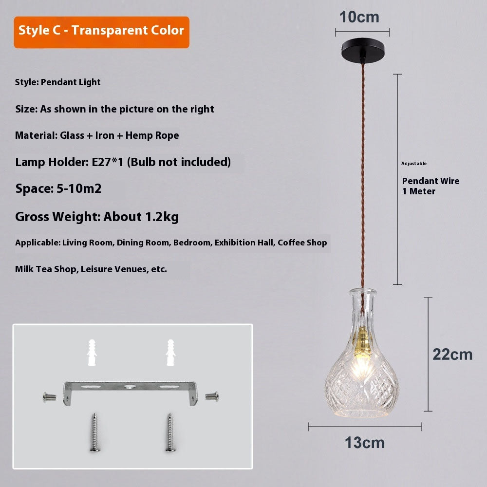 Bedroom Bar Entrance Bar Hotel Homestay Simple Wine Bottle Glass Chandelier