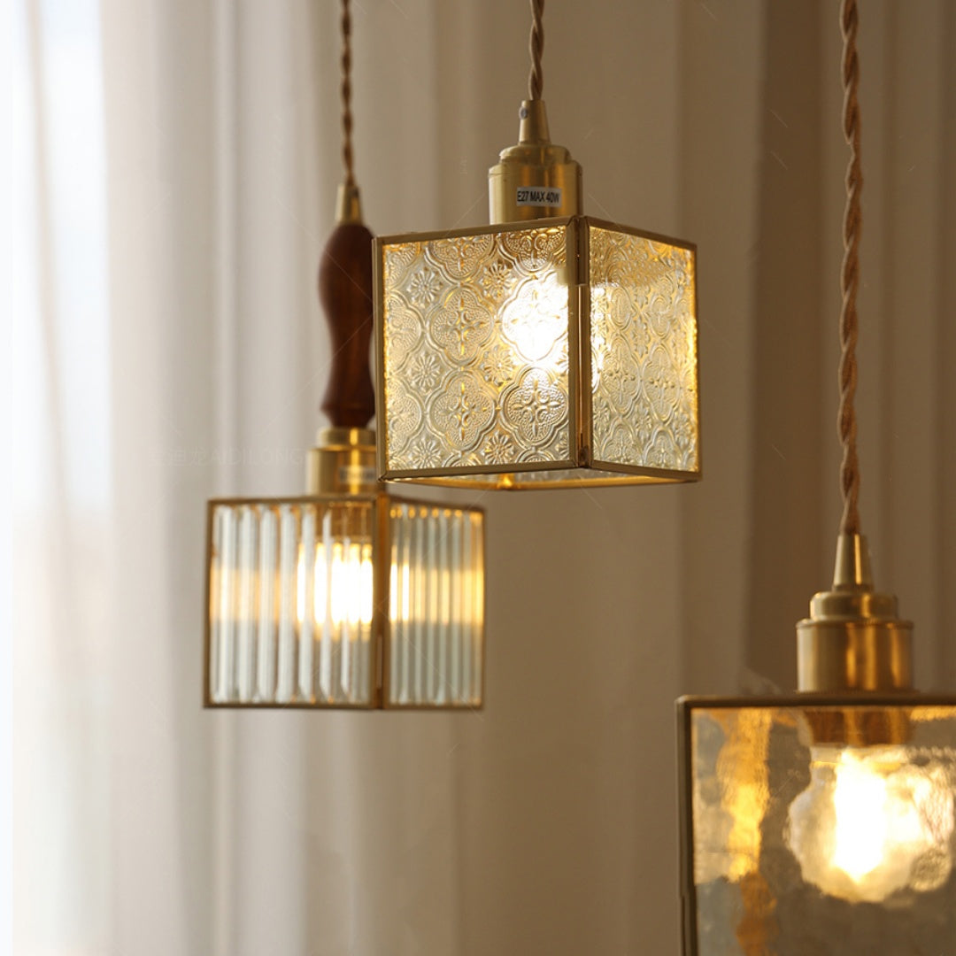 Glass Square Chandelier