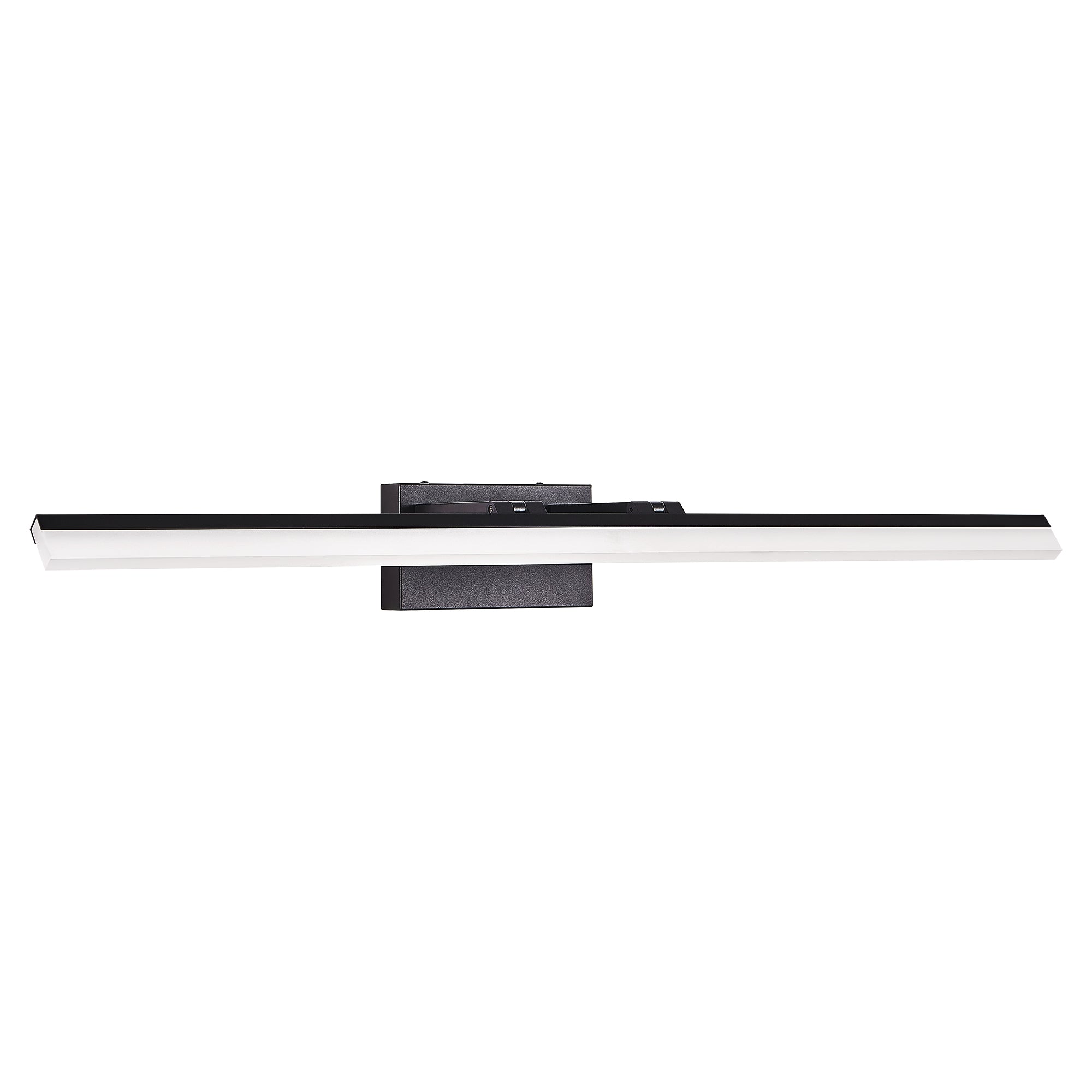 39-Zoll moderne LED-Bad-Wandlampe – Schlanke schwarze Metallwandlampe für Spiegel, Ankleidezimmer oder Waschbereich