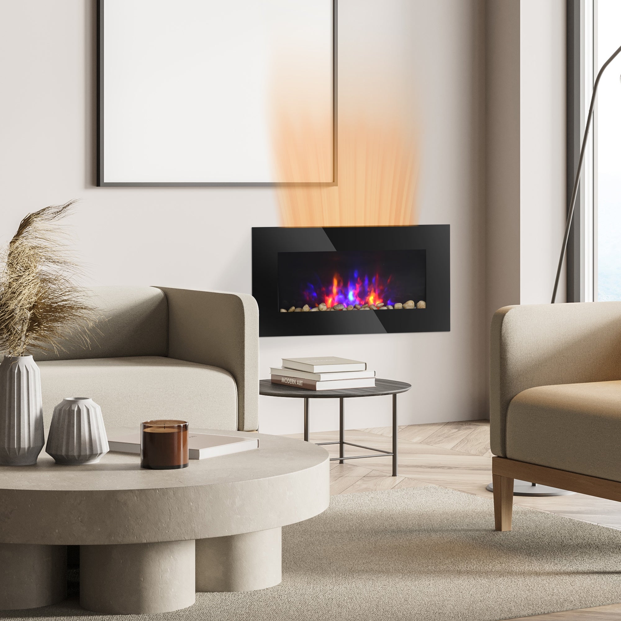 Wall-Mounted Electric Fireplace