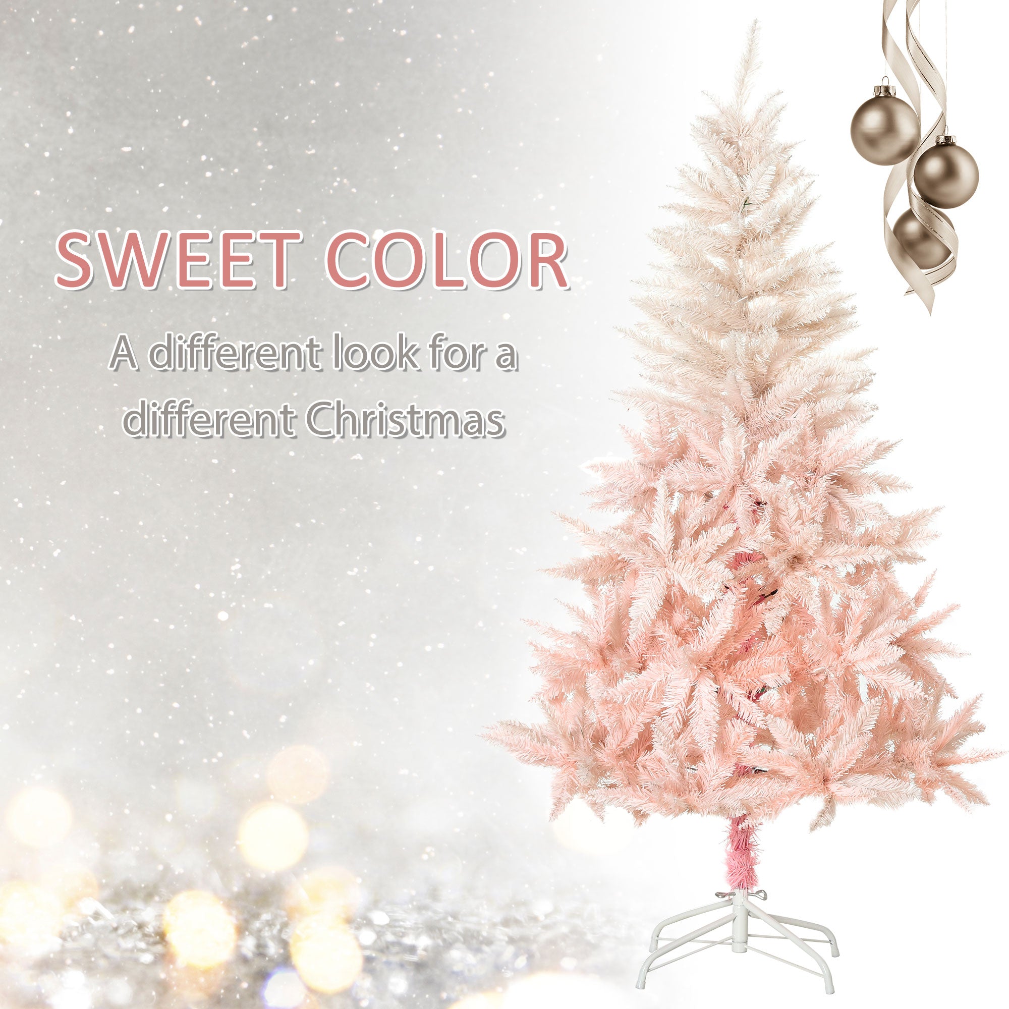Pink Spruce Christmas Tree
