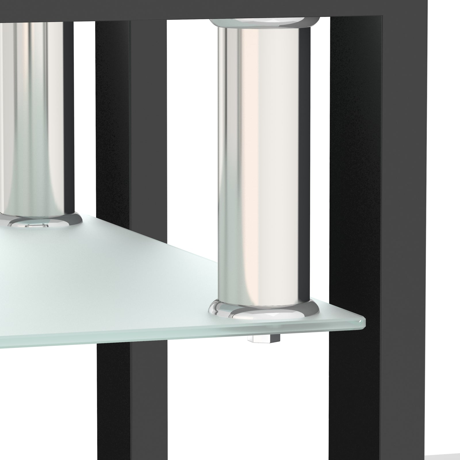 Black Accented Glass Table