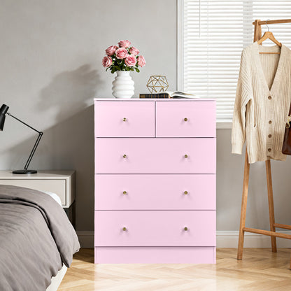 MacaronPink Melamine Board, Drawer Cabinet