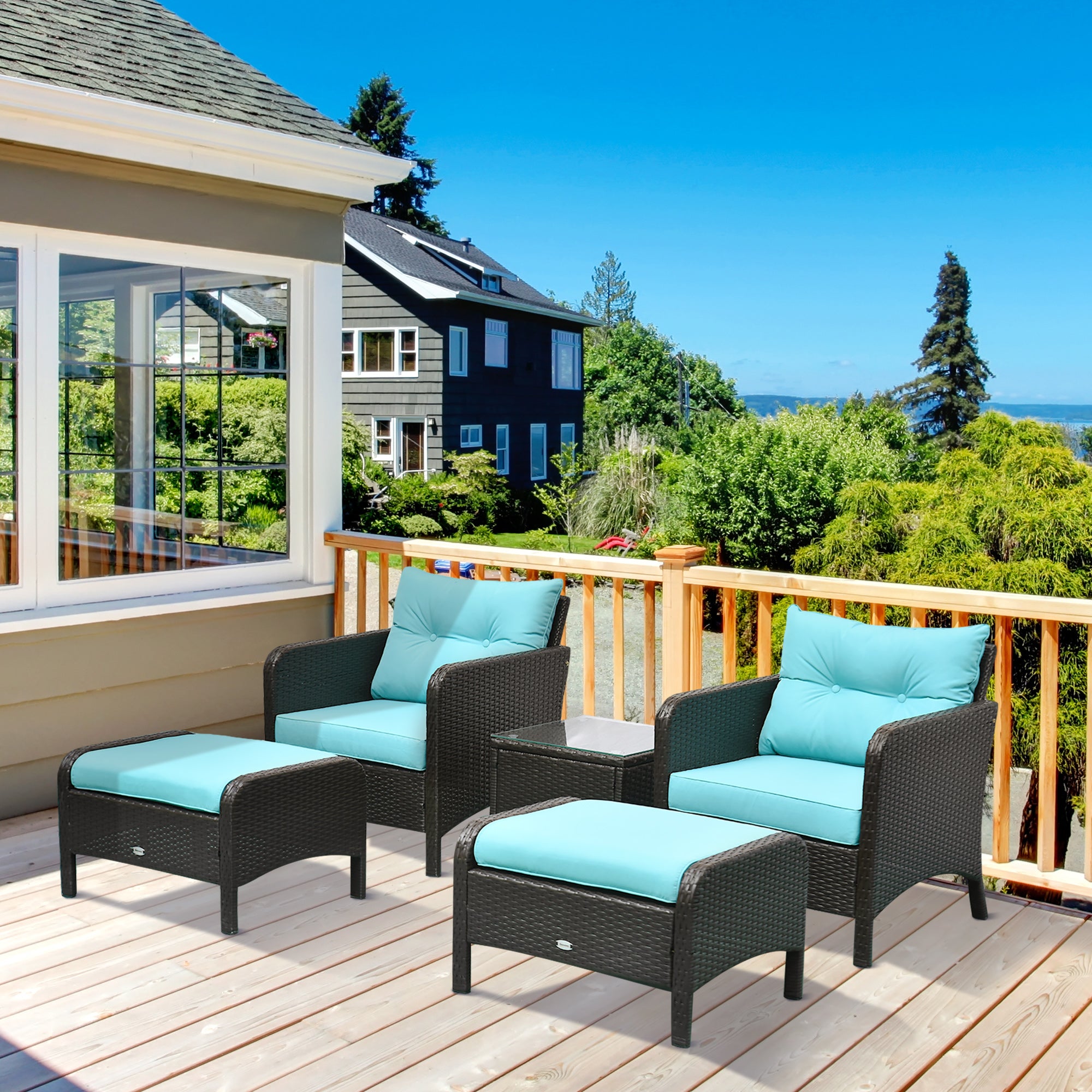 Cushioned Outdoor Lounge Chairs