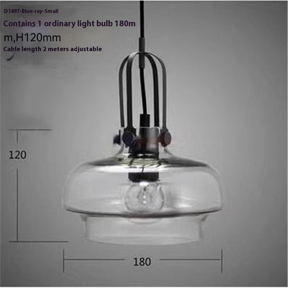 Retro Industrial Style Lighting Bar Glass Chandelier