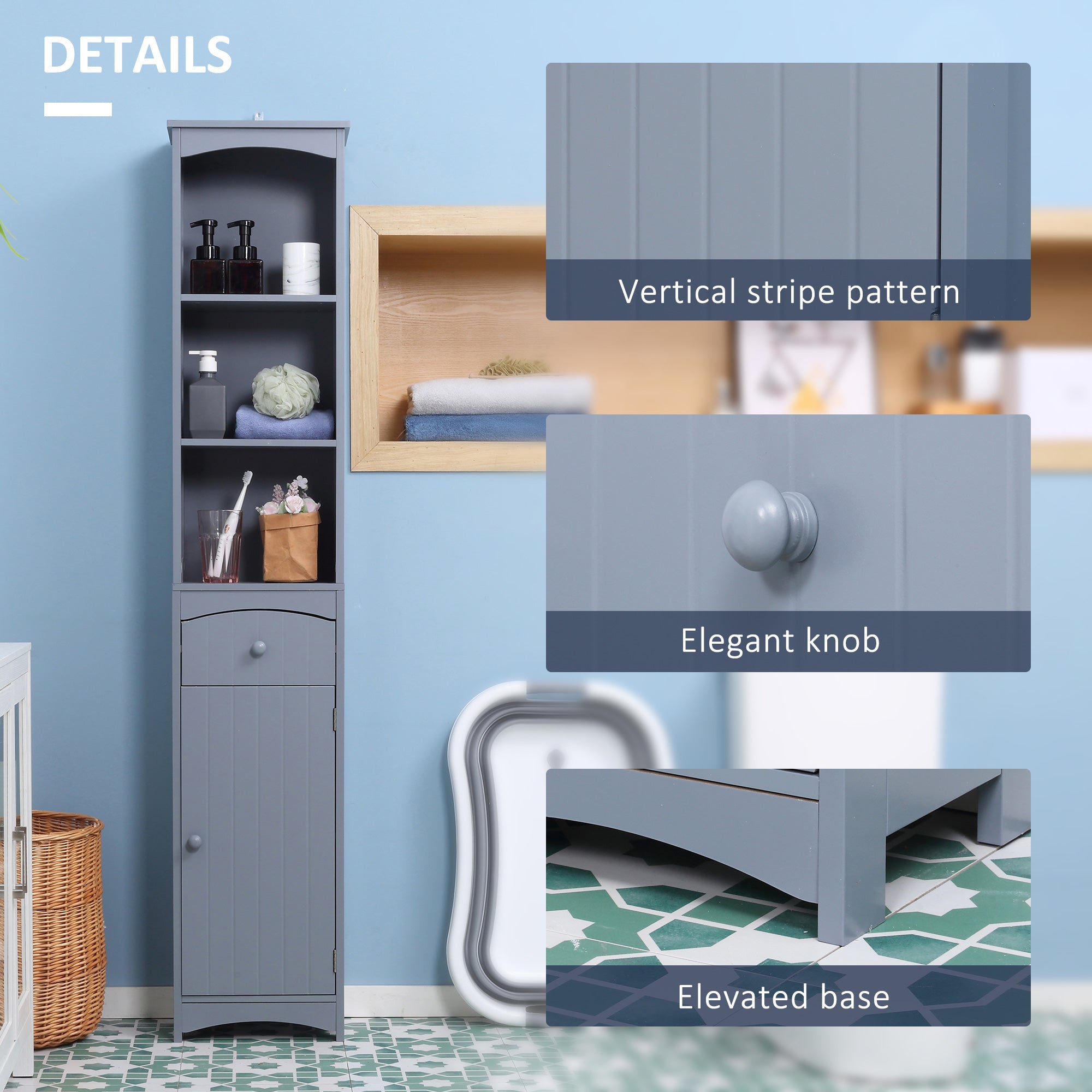 Sleek White Storage Cabinet