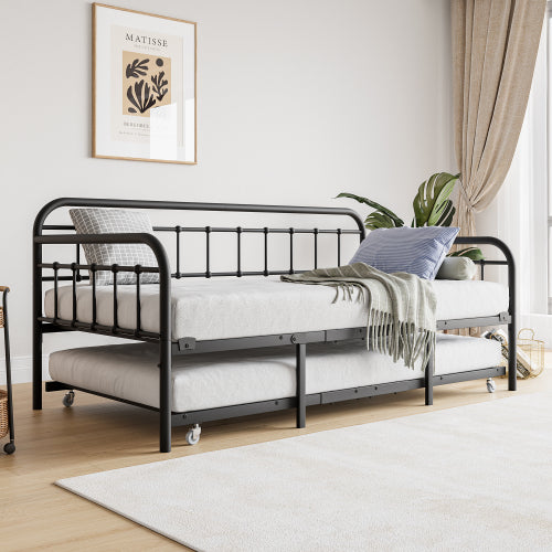 Black Metal Daybed Trundle