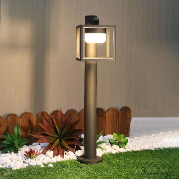 Outdoor Driveway Light Bollard Landscape Path Light With GX53 LED Bulb 120V Hard Wired 36514
