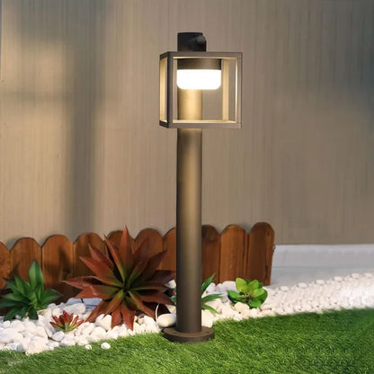 Outdoor Driveway Light Bollard Landscape Path Light With GX53 LED Bulb 120V Hard Wired 36514