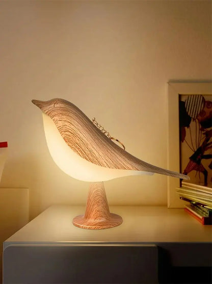 1pc LED Touch-Control Bird Lamp - Art Deco 3-Levels Dimmable USB-Cordless with Rechargeable Battery Versatile for All