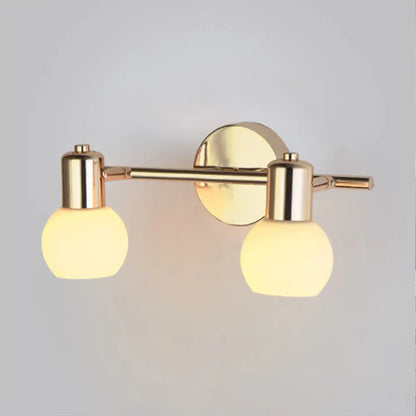 DecorBites™ DecorBites™ 2/3 Bulbs Bubble Shade Wall Sconce Lighting for Modern Bedrooms in Brass