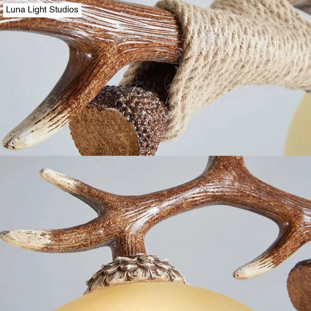 Lámpara colgante de isla DecorBites™ de 2 luces, estilo tradicional, con pantalla de cristal en color marrón: perfecta para dormitorios