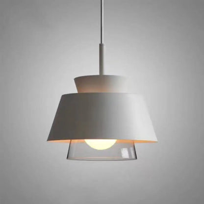 2-Shade Macaron Pendulum Light - Metal and Glass Ceiling Pendant Lamp