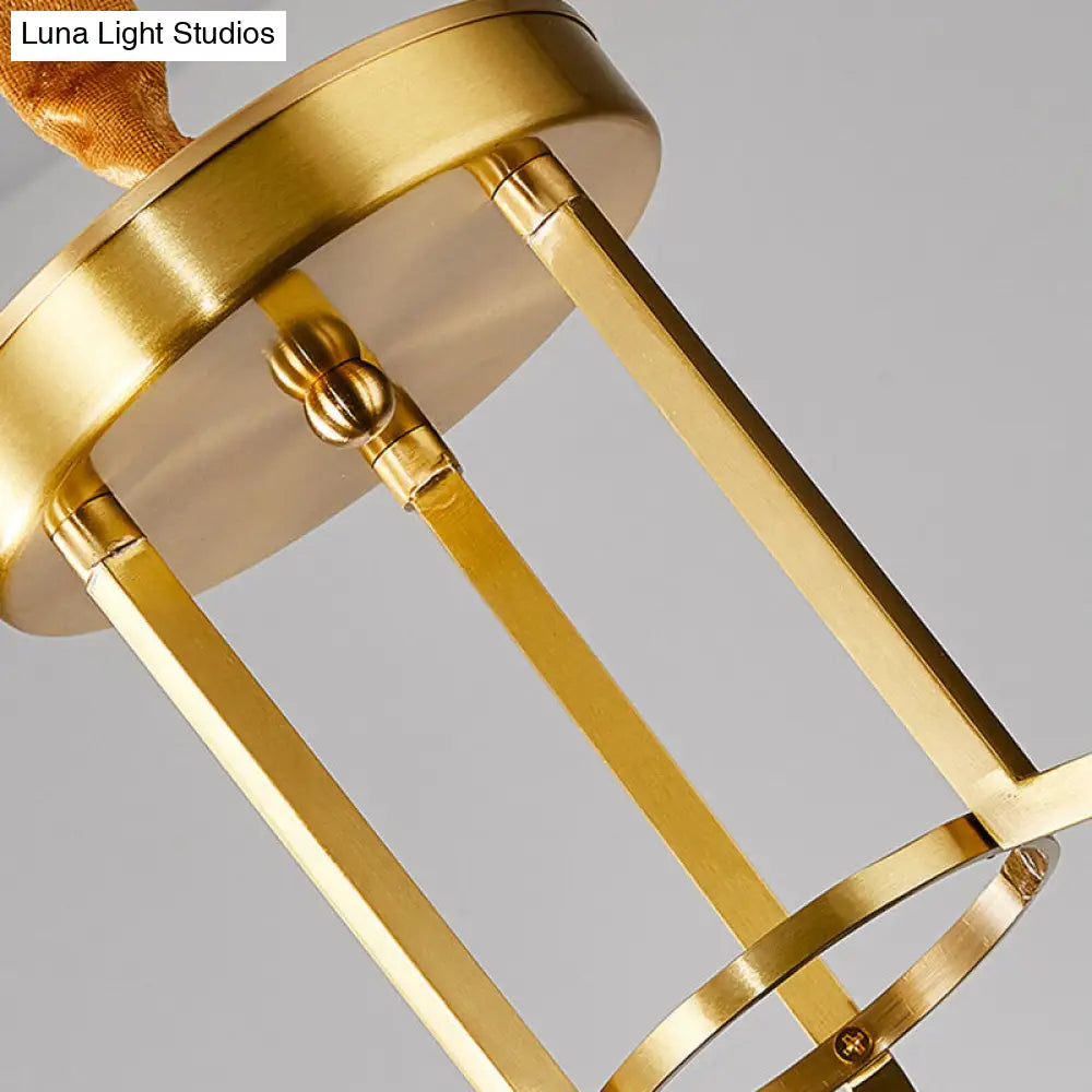 Lámpara de araña colgante de dos niveles con prisma de cristal transparente y diseño moderno dorado - 3/5/8 luces