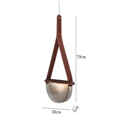 DecorBites™ Handmade Glass Pendant Lamp for Room, Bedside, Model Room, Restaurant