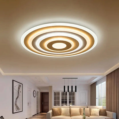 DecorBites™ DecorBites™ 20"/24"/40" Acrylic Ripple Flush Mount LED Ceiling Light in Simplicity White - Warm/White Light