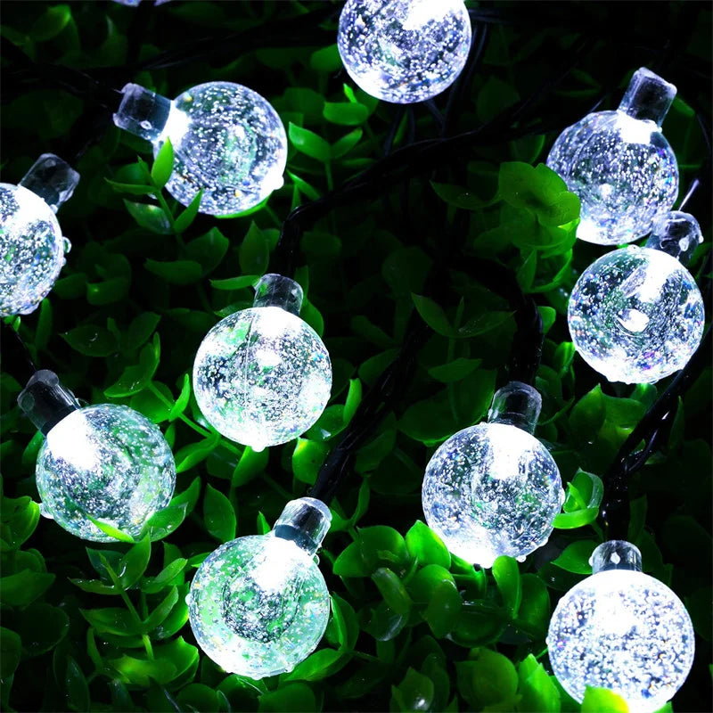 200 LED Solar Crystal Globe Lights