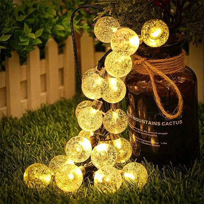 200 LED Solar Crystal Globe Lights