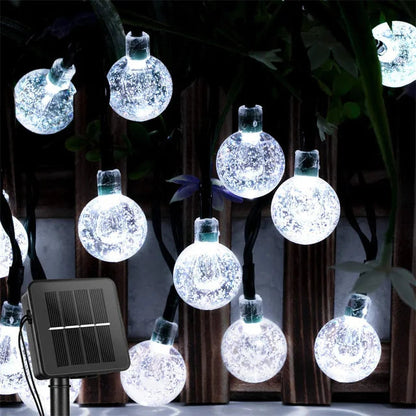 200 LED Solar Crystal Globe Lights