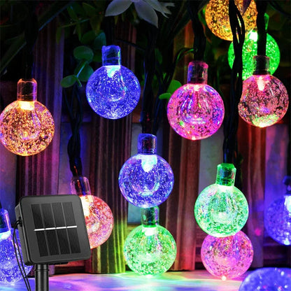 200 LED Solar Crystal Globe Lights