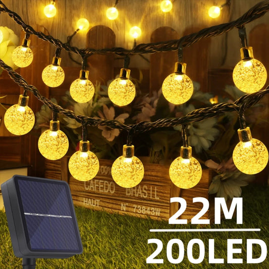 200 LED Waterproof Solar String Lights