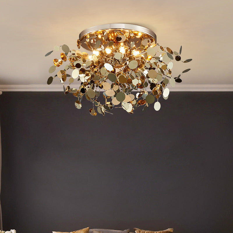 Stainless Steel Blade Chandelier