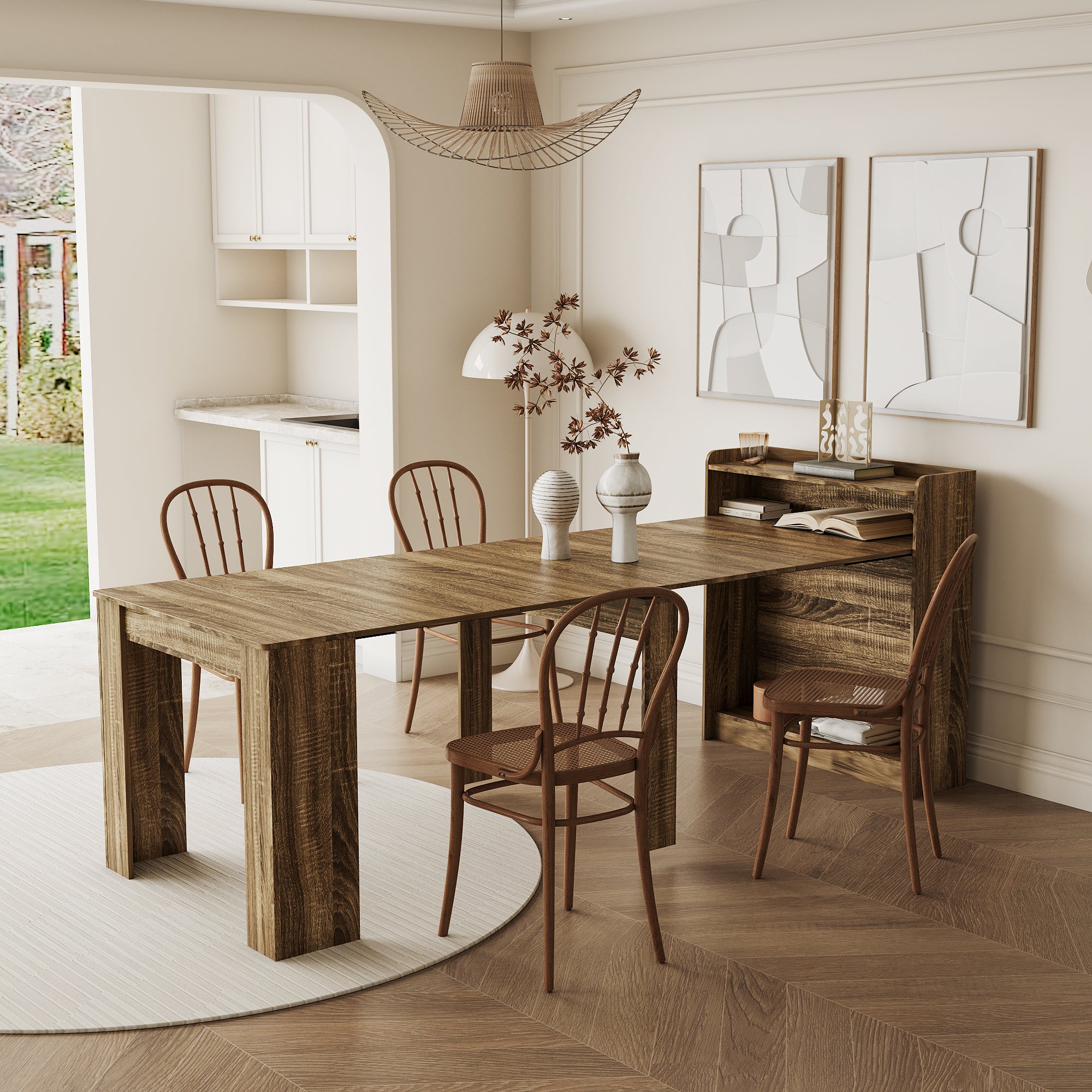 Barnwood Modern Extendable Table