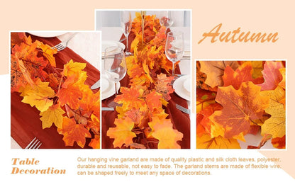 200cm Fall Maple Leaf Garland