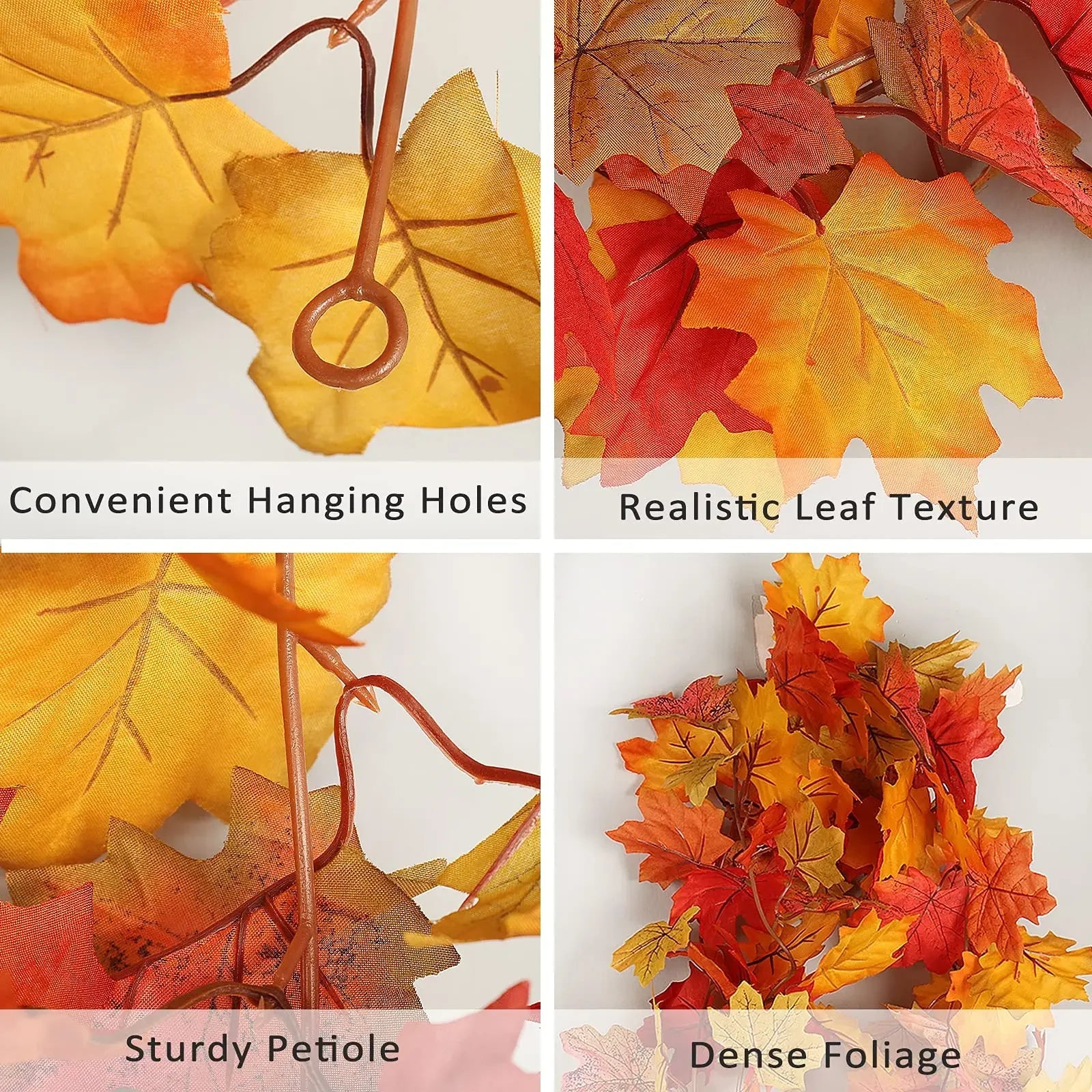 200cm Fall Maple Leaf Garland