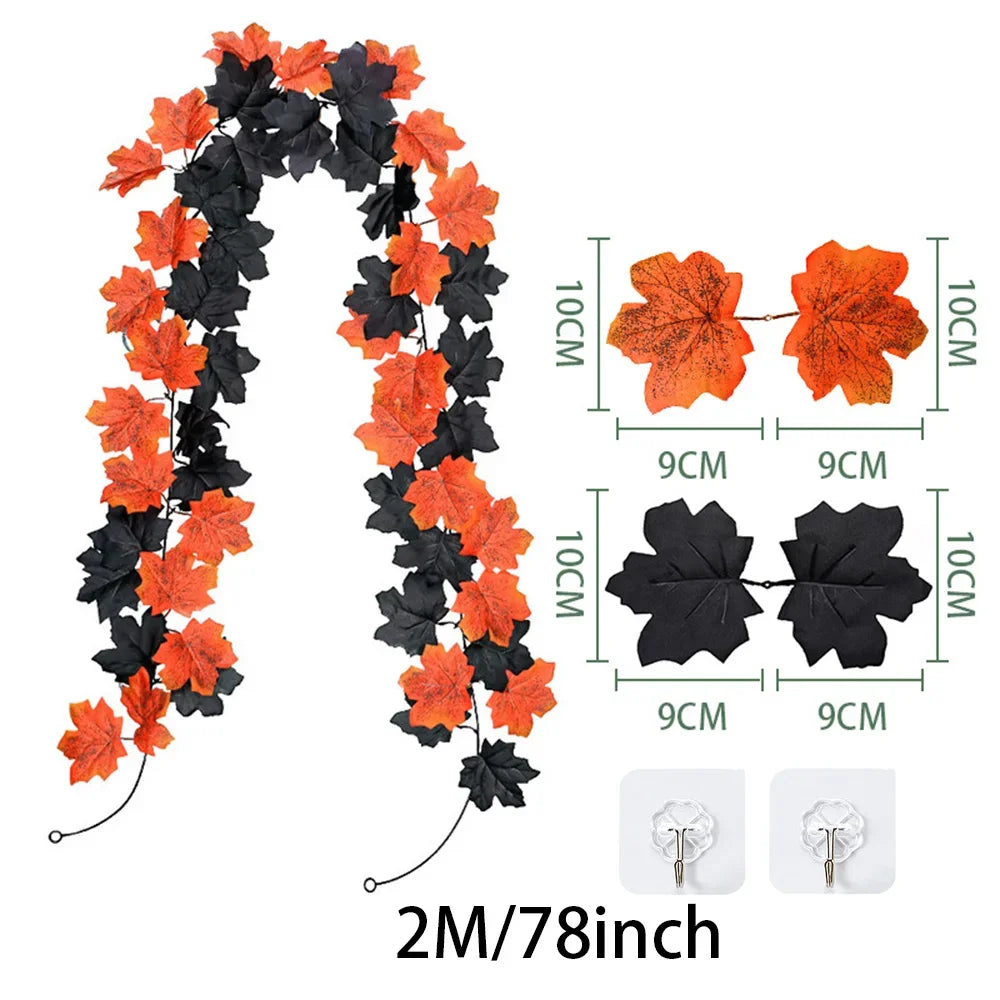 200cm Fall Maple Leaf Garland