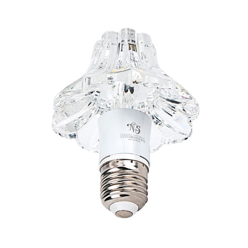 DecorBites™ DecorBites™ Modern LED Flush Mount Ceiling Light for Porch - Morning Glory Clear Crystal Design