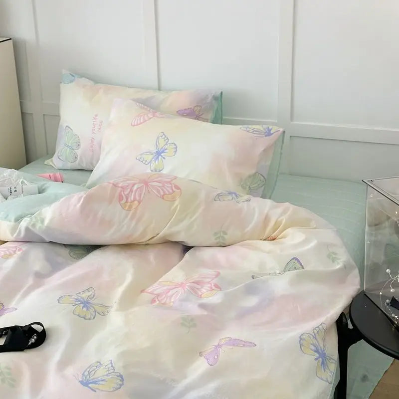 2024 Summer Bedding Set - Twin/Queen Sizes - 11 / Full 4pcs 180x220cm / Flat Bed Sheet